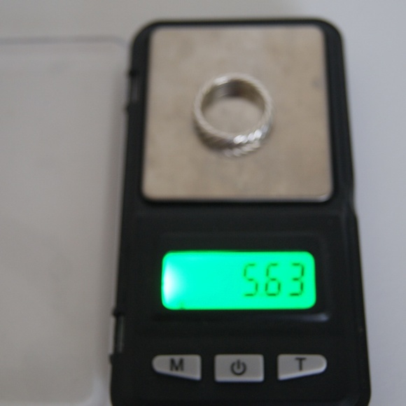 David Yurman Sterling Silver Cable Band Ring 7.5 - Picture 3 of 4